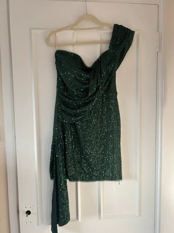 ASOS Off the shoulder sequin dress
