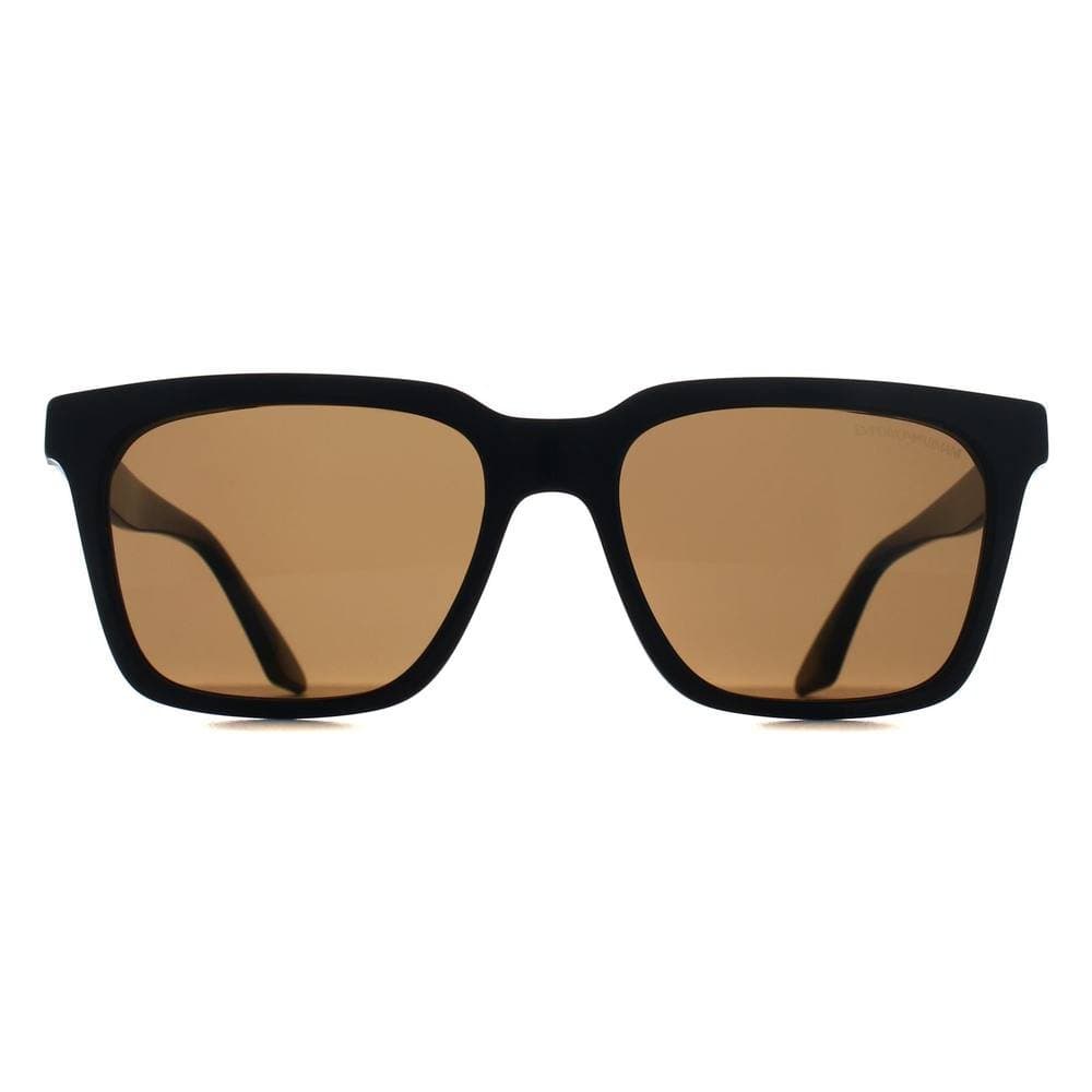 Emporio Armani Emporio Armani Men's Square Black/Beige Brown EA4260 in Black