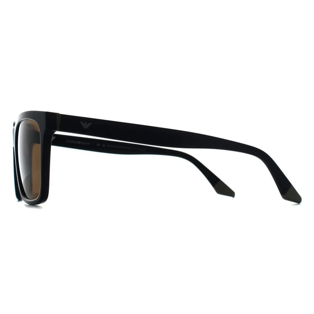 Emporio Armani Emporio Armani Men's Square Black/Beige Brown EA4260 in Black - 3