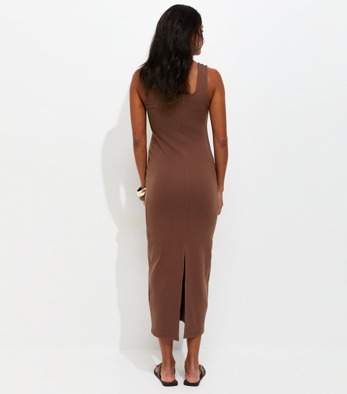 New Look Women's Maternity Dark Brown Square Neck Midi Dress New Look - 4
