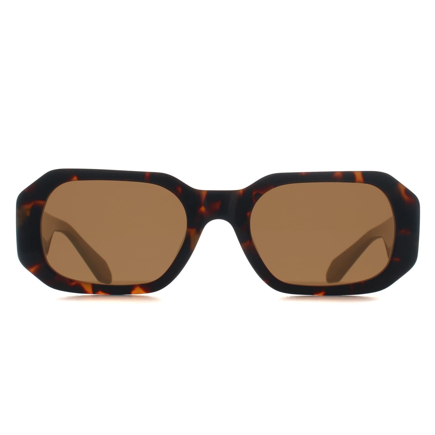 Quay Quay Women's Rectangle Coffee Tortoise Brown Hyped Up
