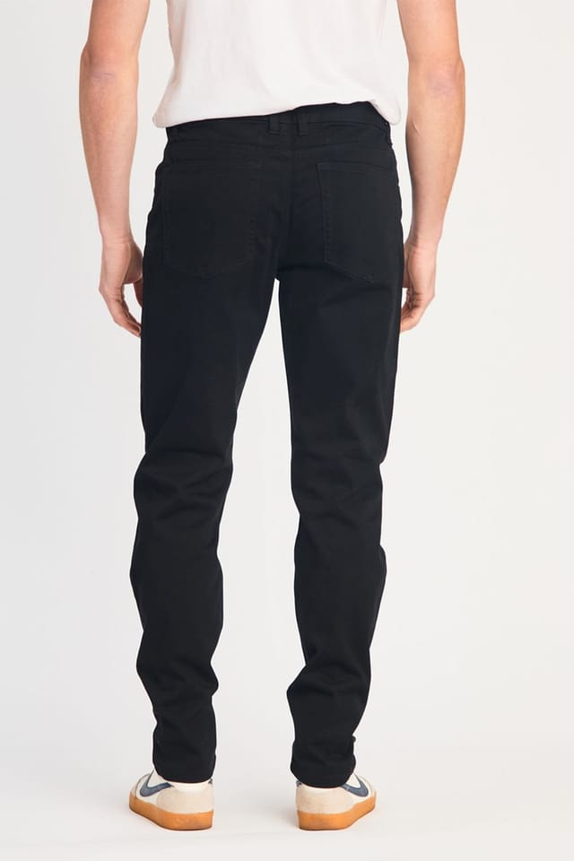 French Connection French Connection Men's Cotton Five-Pocket Chino Trousers in Black - 2