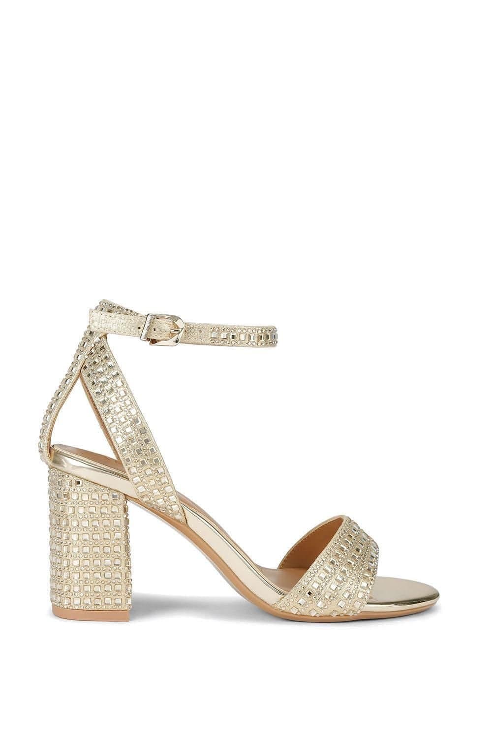 Carvela Carvela Women's 'Kianni Wide Fit' Fabric Heels in Gold