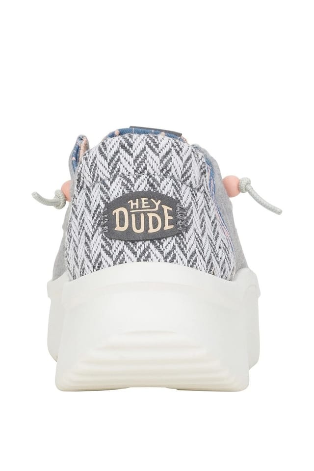 Hey Dude Hey Dude Women's Wendy Peak Chambray Woven Shoes in Grey - 2