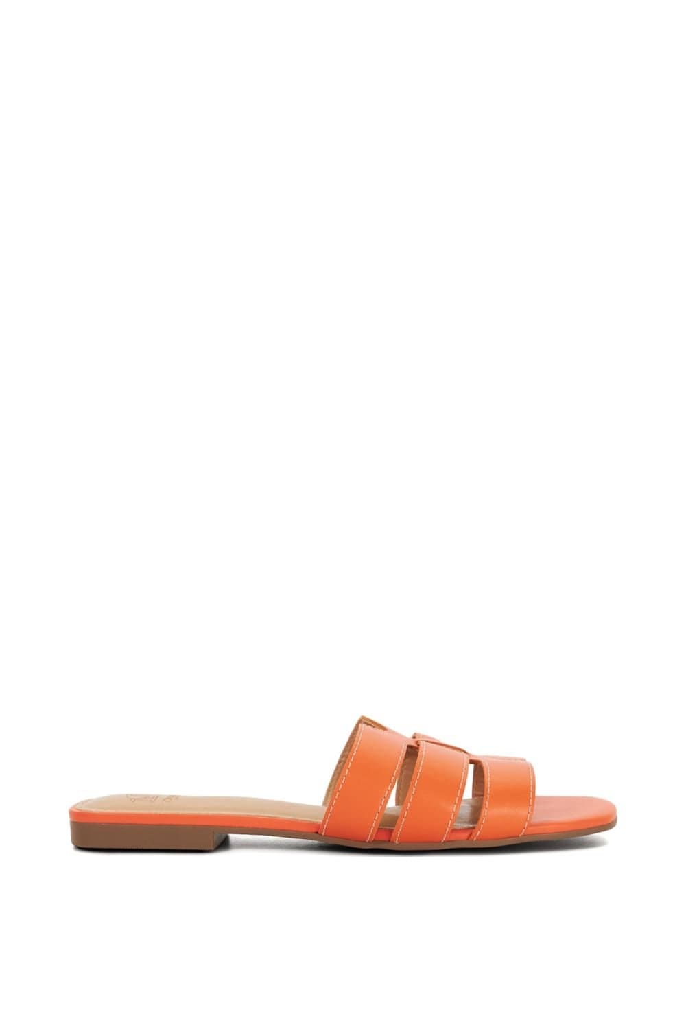 Dune London Dune London Orange Leather Sandals