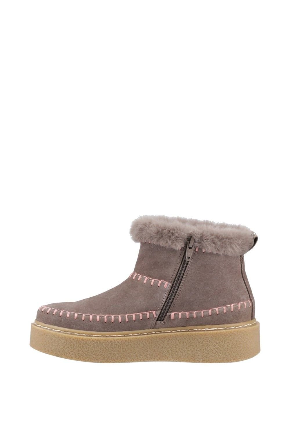 Hush Puppies Hush Puppies Women's Brielle Stitch Boot in Taupe - 4
