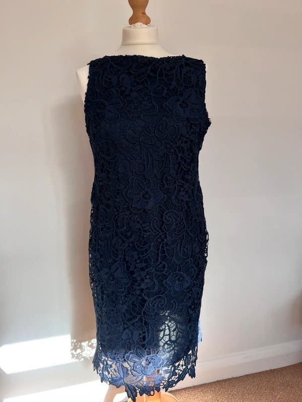 Wallis Wallis navy lace dress