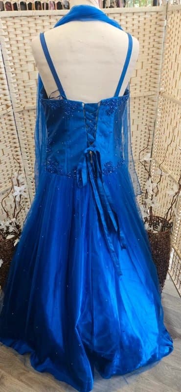 Tiffany Bling Tiffany Bling royal blue embellished prom occassion dress medium