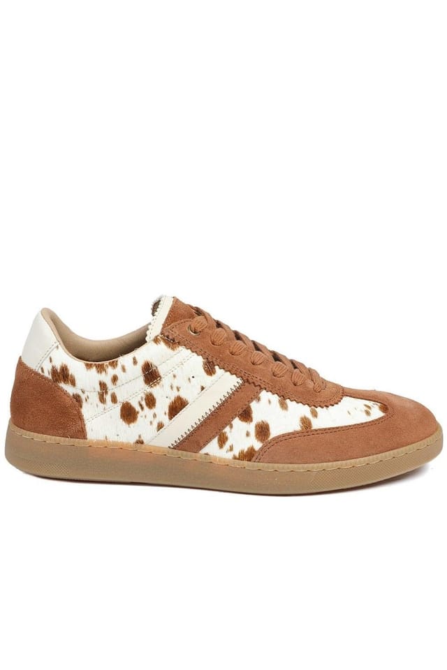 Jones Bootmaker Jones Bootmaker Women's Annora Casual Leather Trainers in Tan - 2