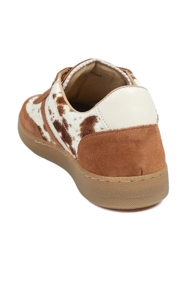 Jones Bootmaker Jones Bootmaker Women's Annora Casual Leather Trainers in Tan - 3