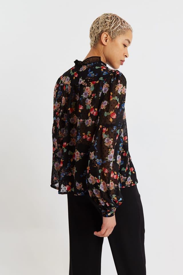 Louche Louche Women's Masha Carpathian Florals Print Long Sleeve Blouse - 2