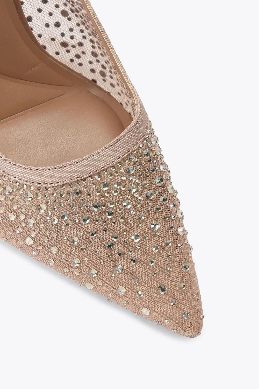 Carvela Carvela Women's 'Lovebird Mesh' Fabric Heels in Pale Pink - 4