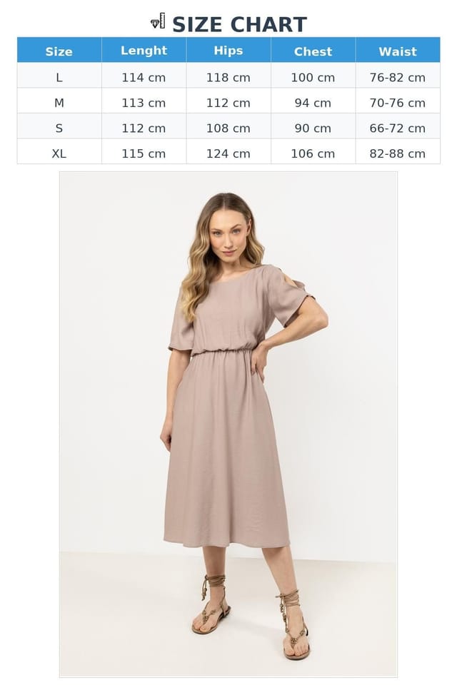 Love Lace Love Lace Women's Classic Loose Fit Boat Neck Day Dress in Brown - 3