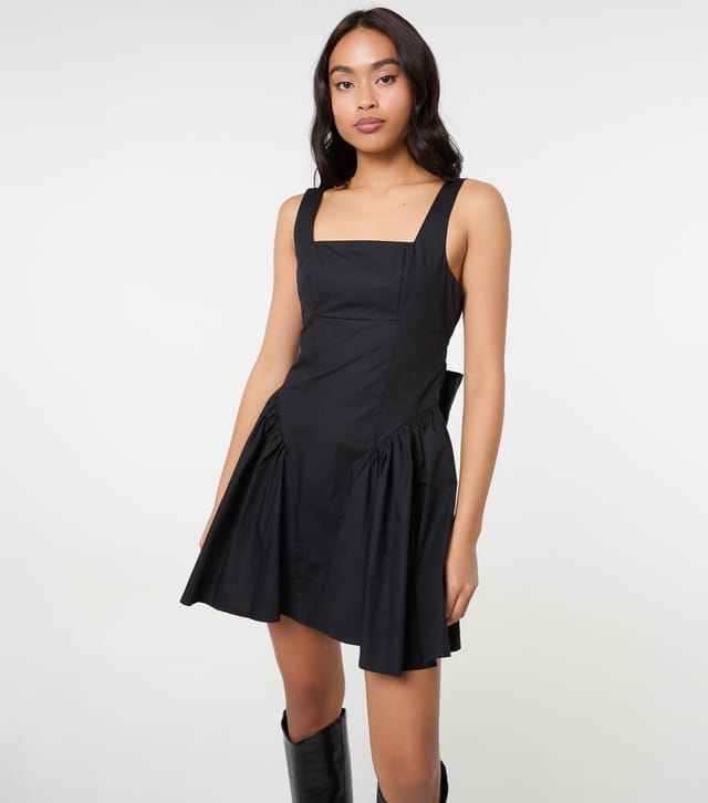 Pink Vanilla Women's Black Bow Back Mini Dress Pink Vanilla New Look - 3