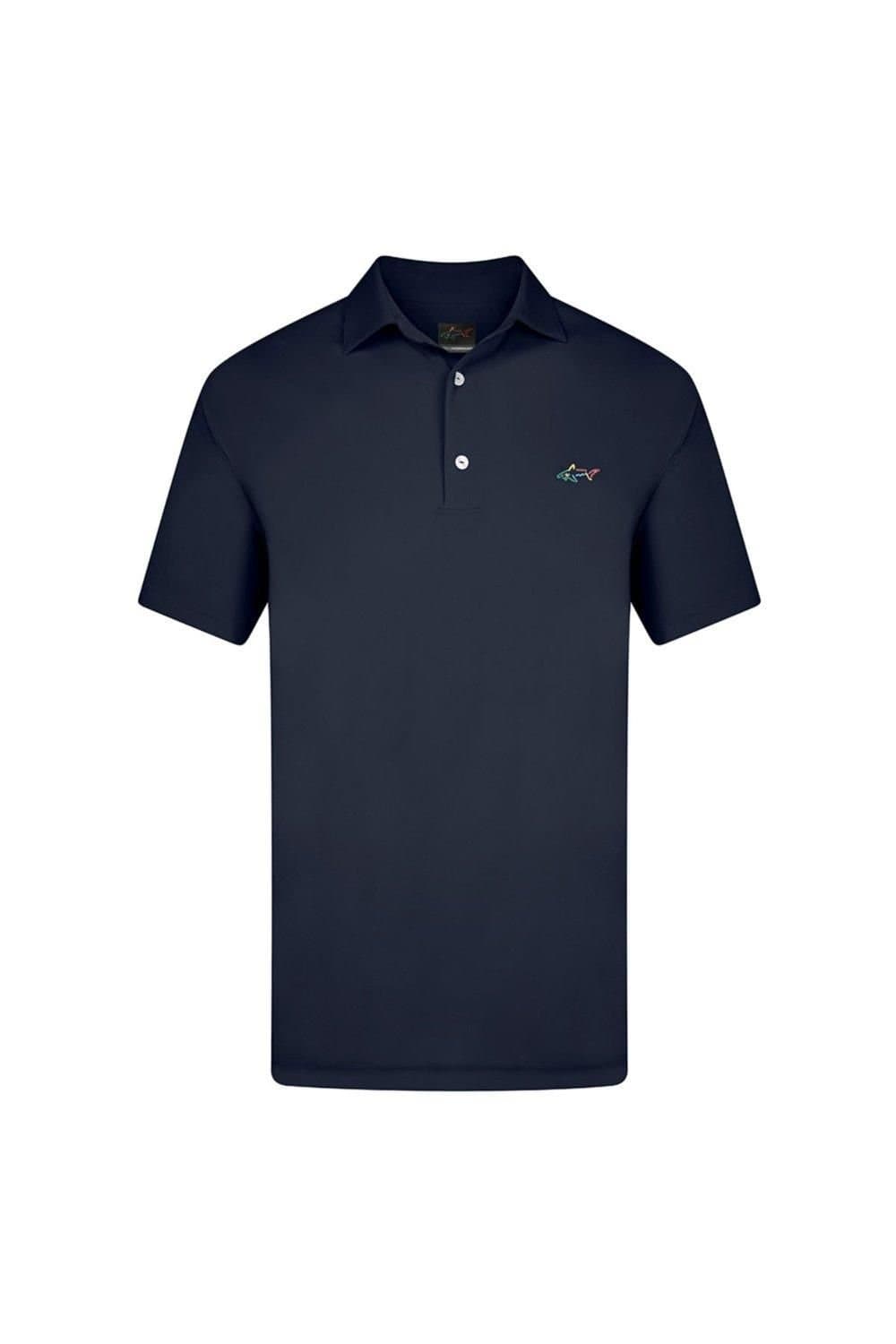 Greg Norman Greg Norman Men's 'Shark' Core Polo Shirt in Navy