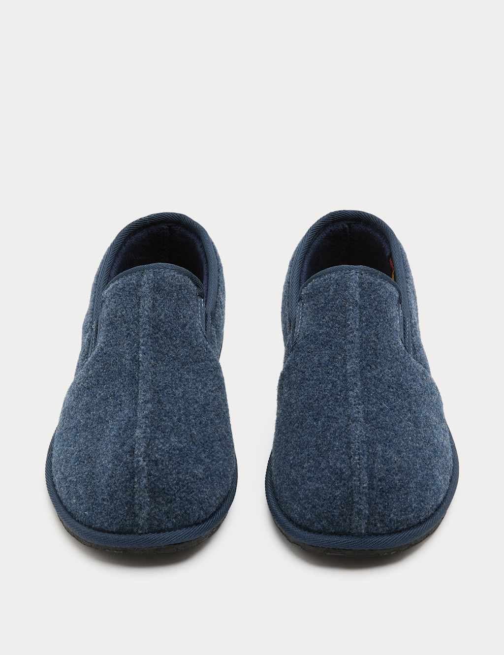 Marks & Spencer M&S Fleece Lined Lounge Slippers Navy