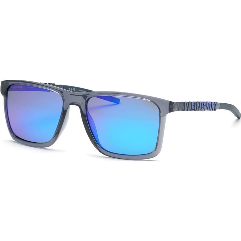 Plein Sport Plein Sport Men's SSP013-584ALP Square/Rectangle Sunglasses in Grey - 1