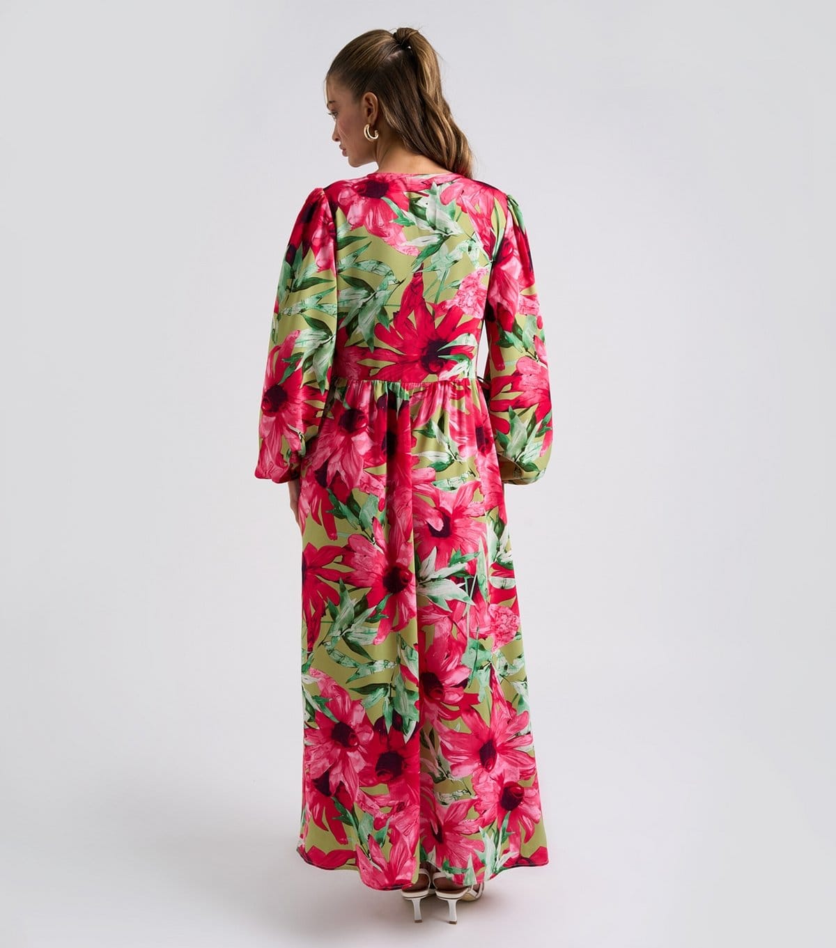 Urban Bliss Women's Pink Floral Smocked Maxi Dress Urban Bliss New Look - 4