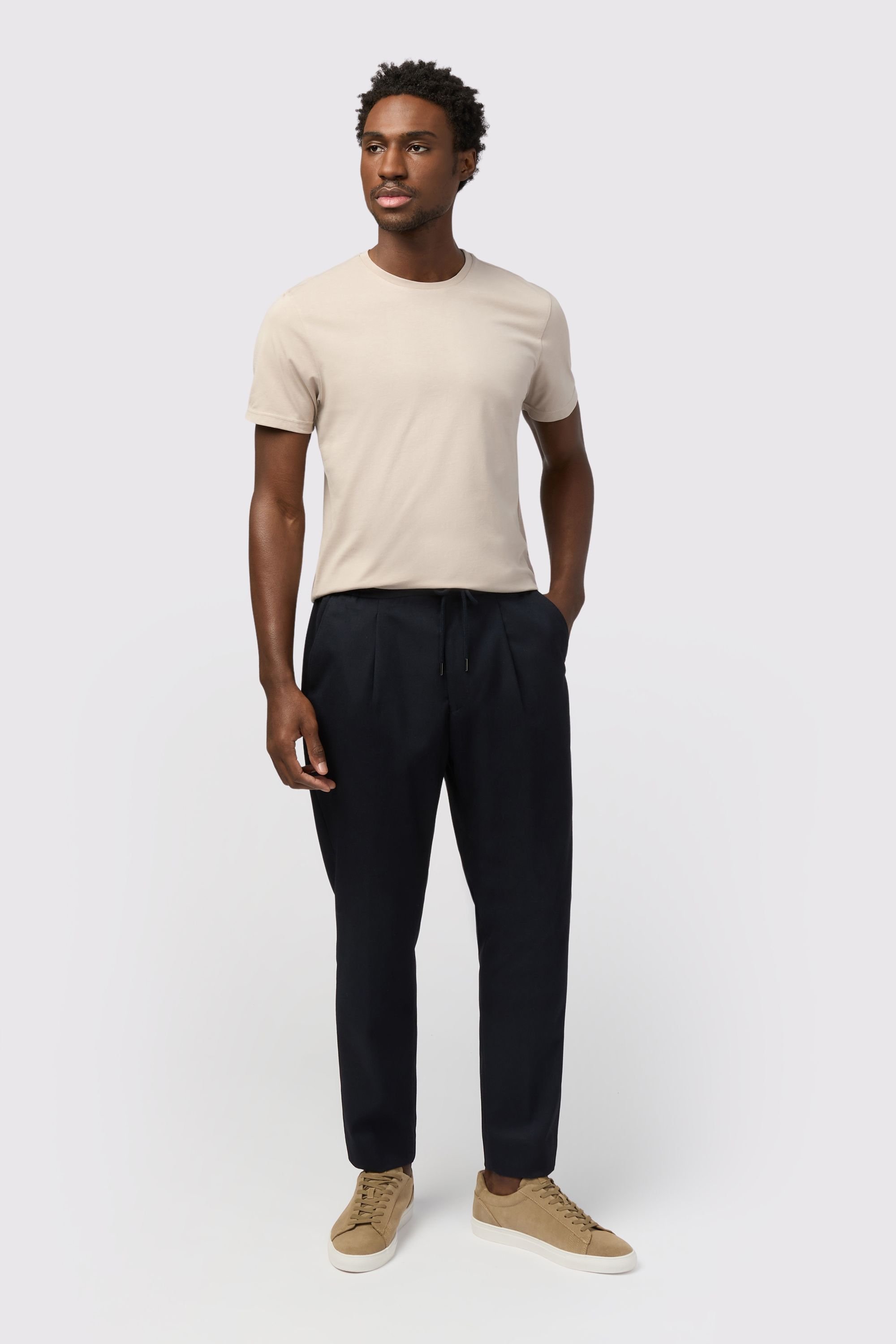 Melka Melka Men's Drawstring Trousers in Navy - 2