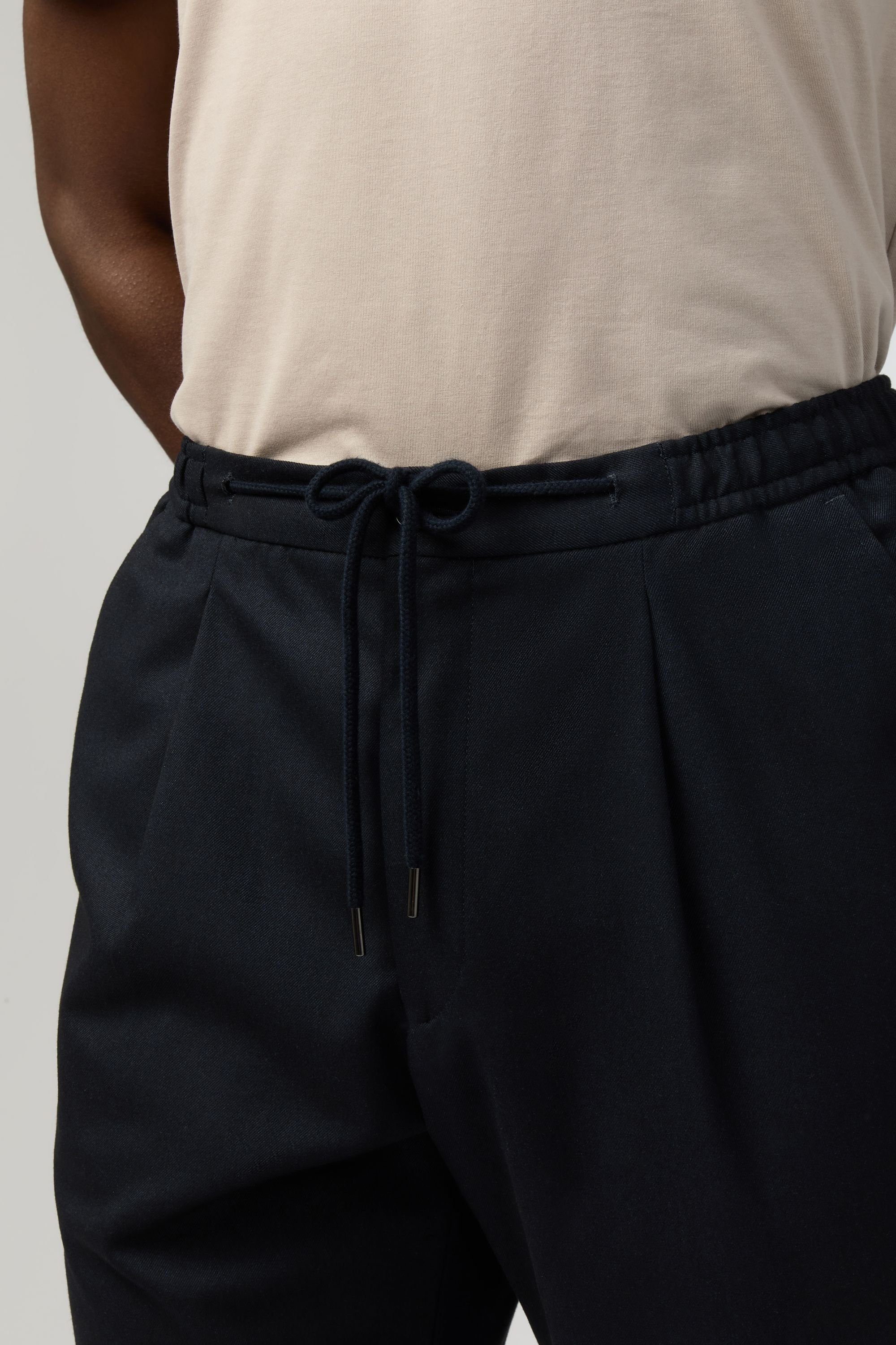 Melka Melka Men's Drawstring Trousers in Navy - 3