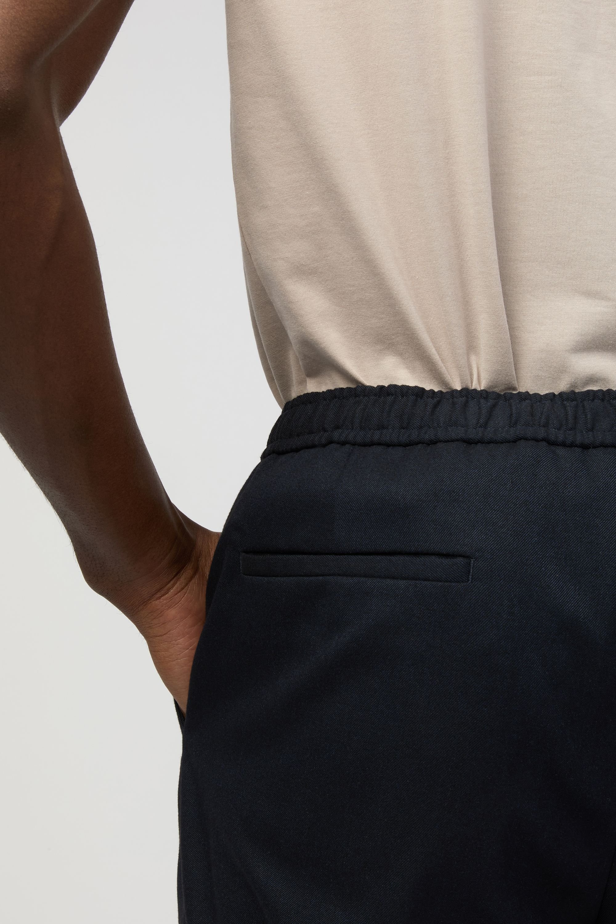 Melka Melka Men's Drawstring Trousers in Navy - 4