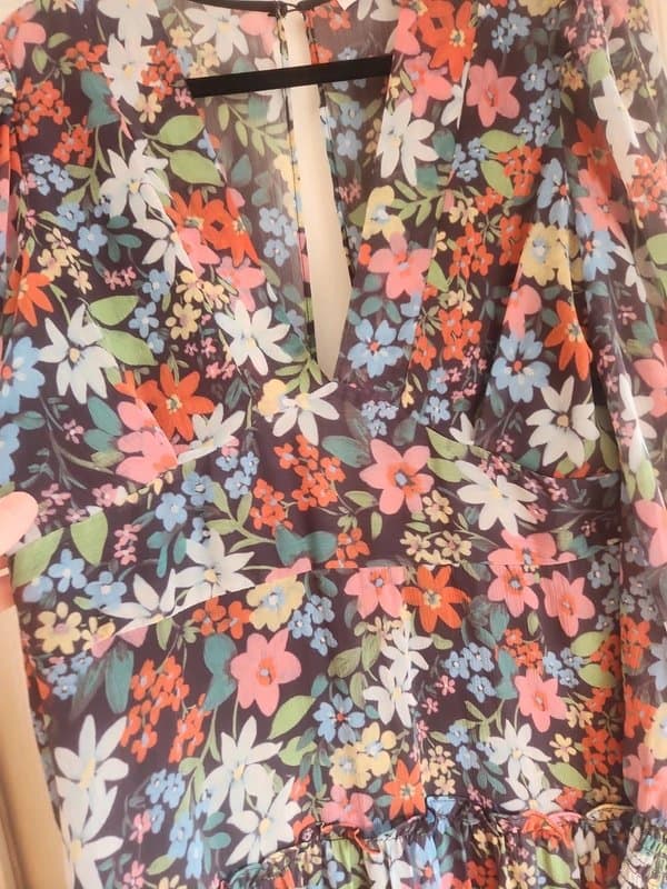 Topshop Topshop chiffon boho dress size 16 floral