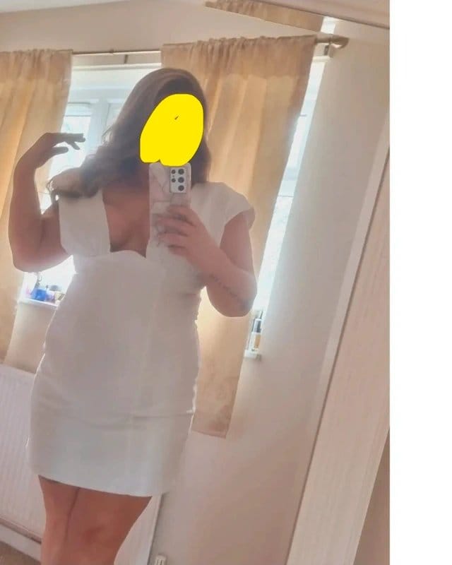 ASOS White Denim Sleeveless Dress