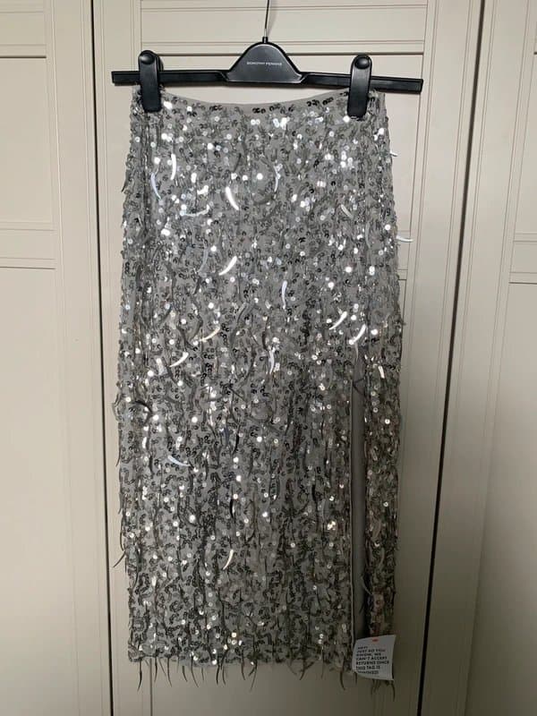 ASOS ASOS embellished sequin midi pencil skirt