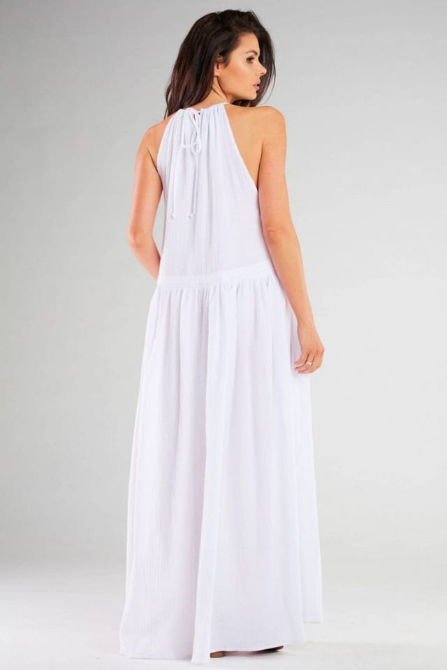 Love Lace Love Lace Women's Side Slit Day Dress in White - 3