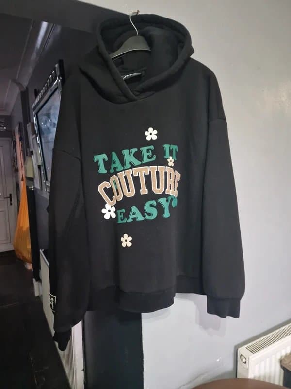 ASOS "Take it easy" couture hoodie by asos size 18