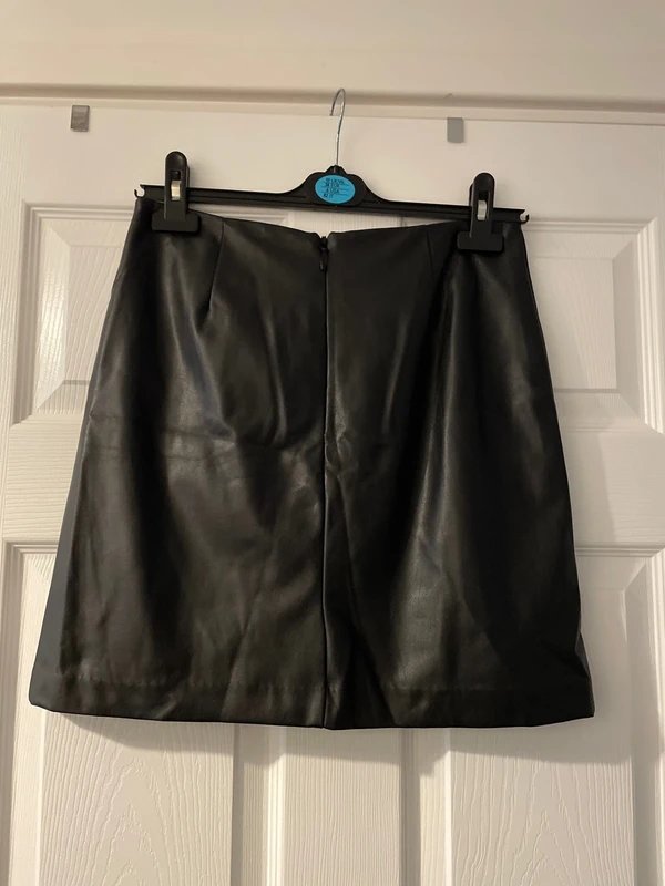 New Look Leather look skirt size 10 - 1