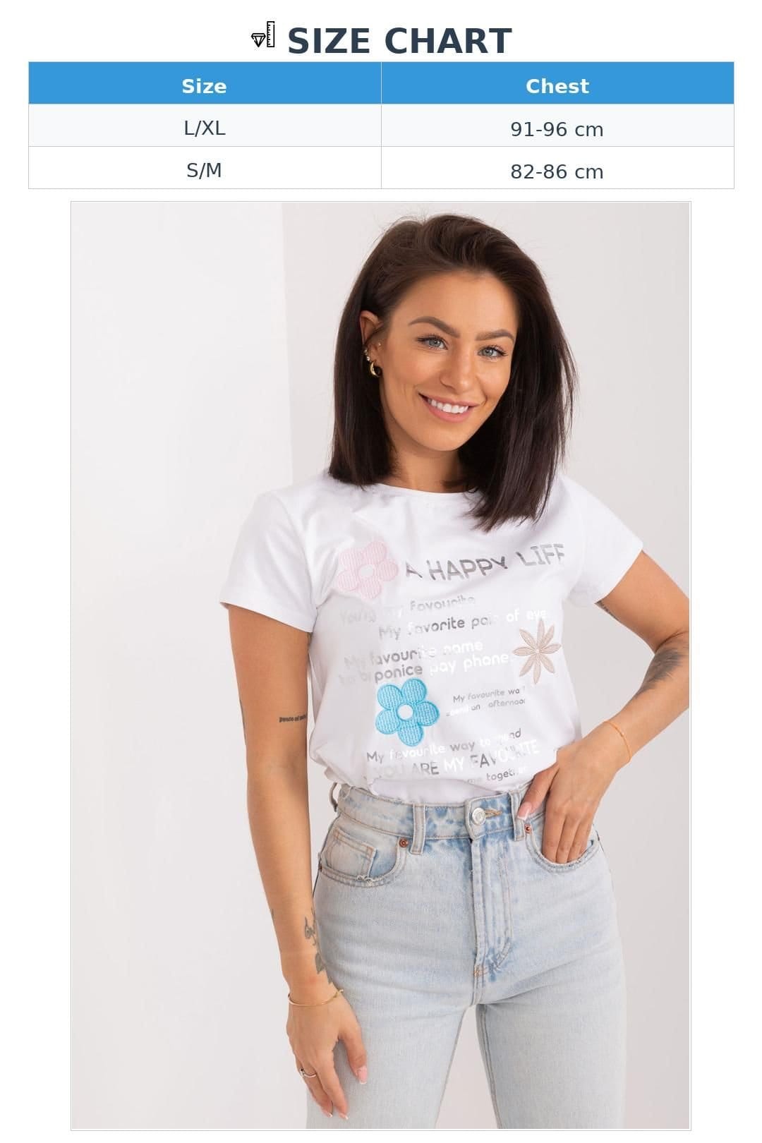 Love Lace Love Lace Women's Cotton Summer Casual Blouse with Embroidery in White - 4