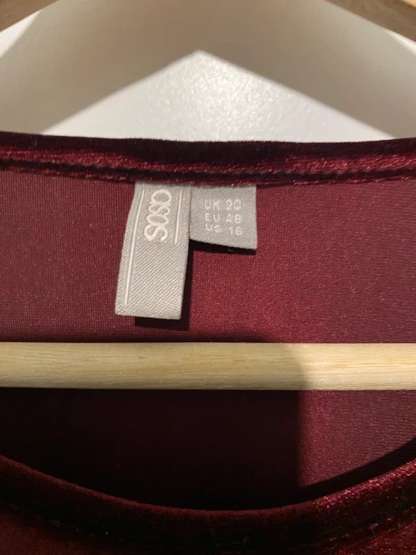 ASOS ASOS burgundy dress - 1