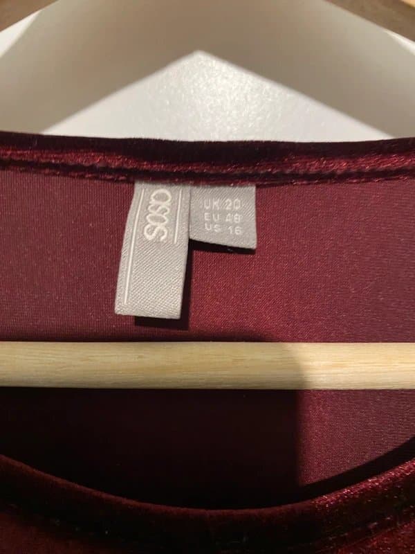 ASOS ASOS burgundy dress