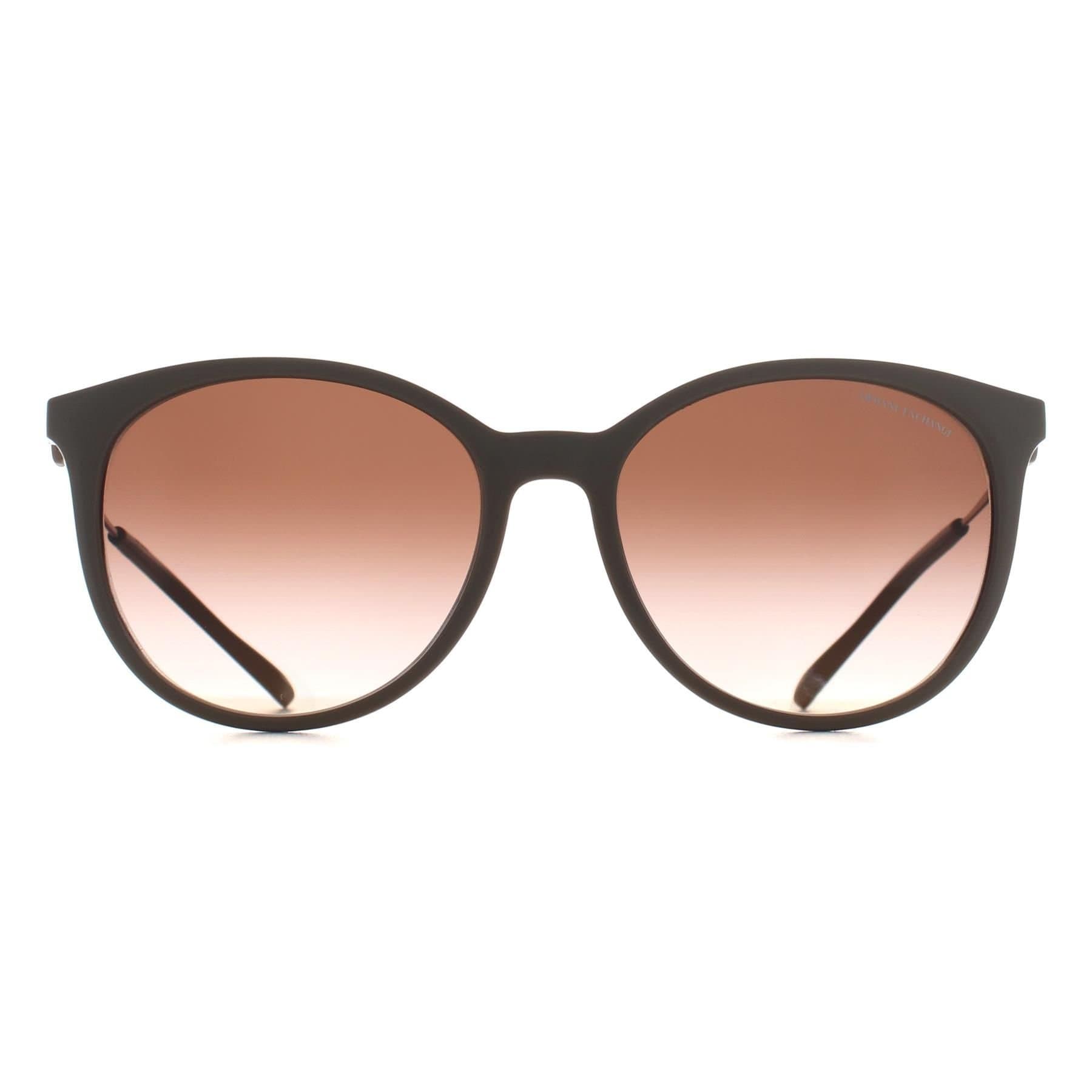 Armani Exchange Armani Exchange Women's Cat Eye Shiny Tundra Brown Gradient AX4140S