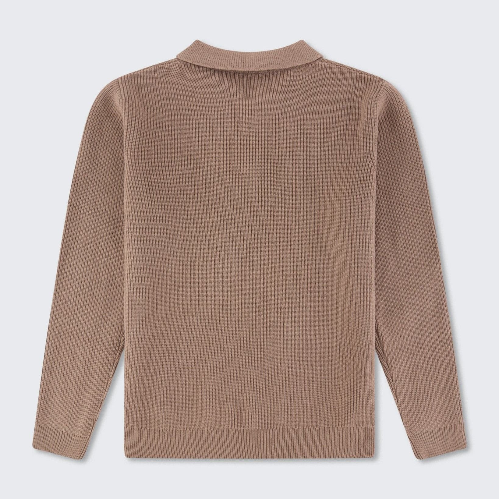 Walker & Hunt Walker & Hunt Men's Oversized Lando Knit in Tan - 4