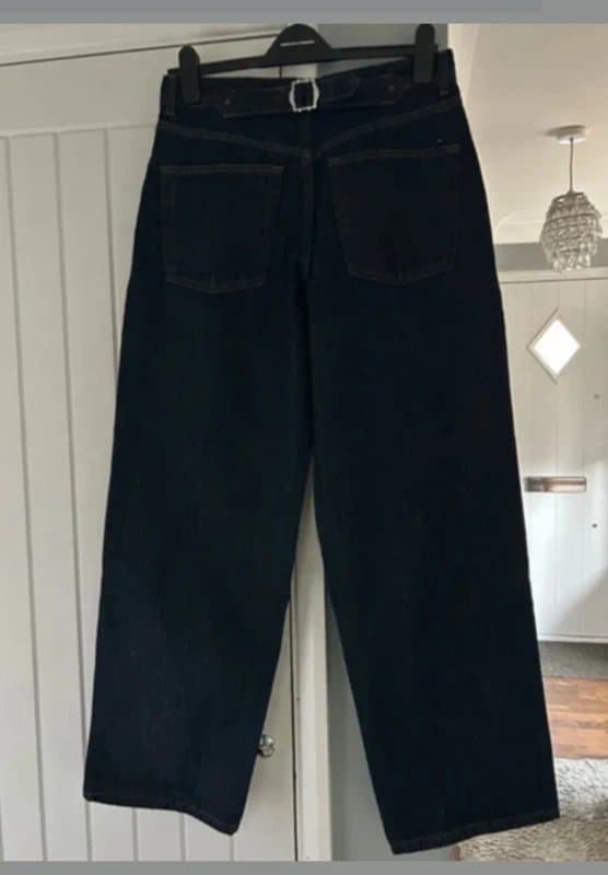 Topshop NWT Topshop indigo dark denim šlích baggy fit jeans 10 W28 L32 £48
