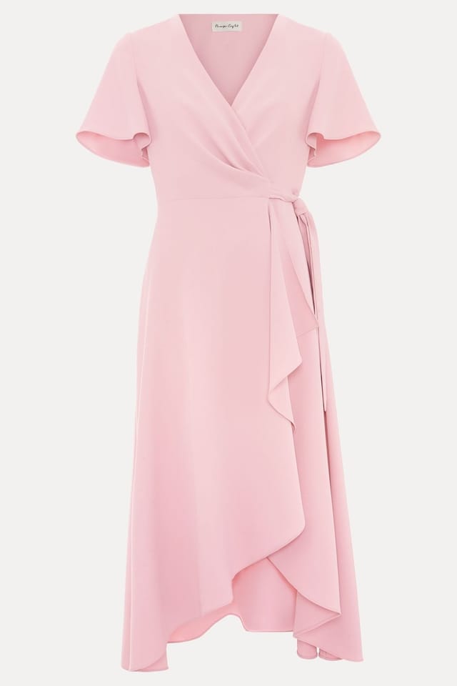 Phase Eight Phase Eight Women's Julissa Wrap Midi Dress in Baby Pink - 2