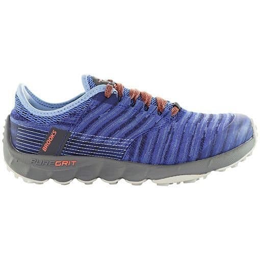 Brooks Brooks Women's PureGrit 8 Lace-Up Blue Woven Running Shoes