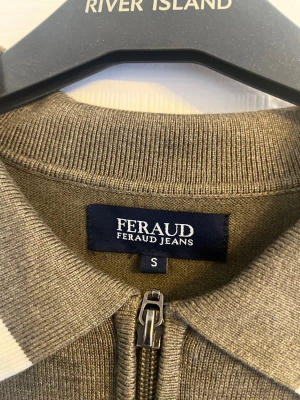Feraud Feraud knitted khaki polo