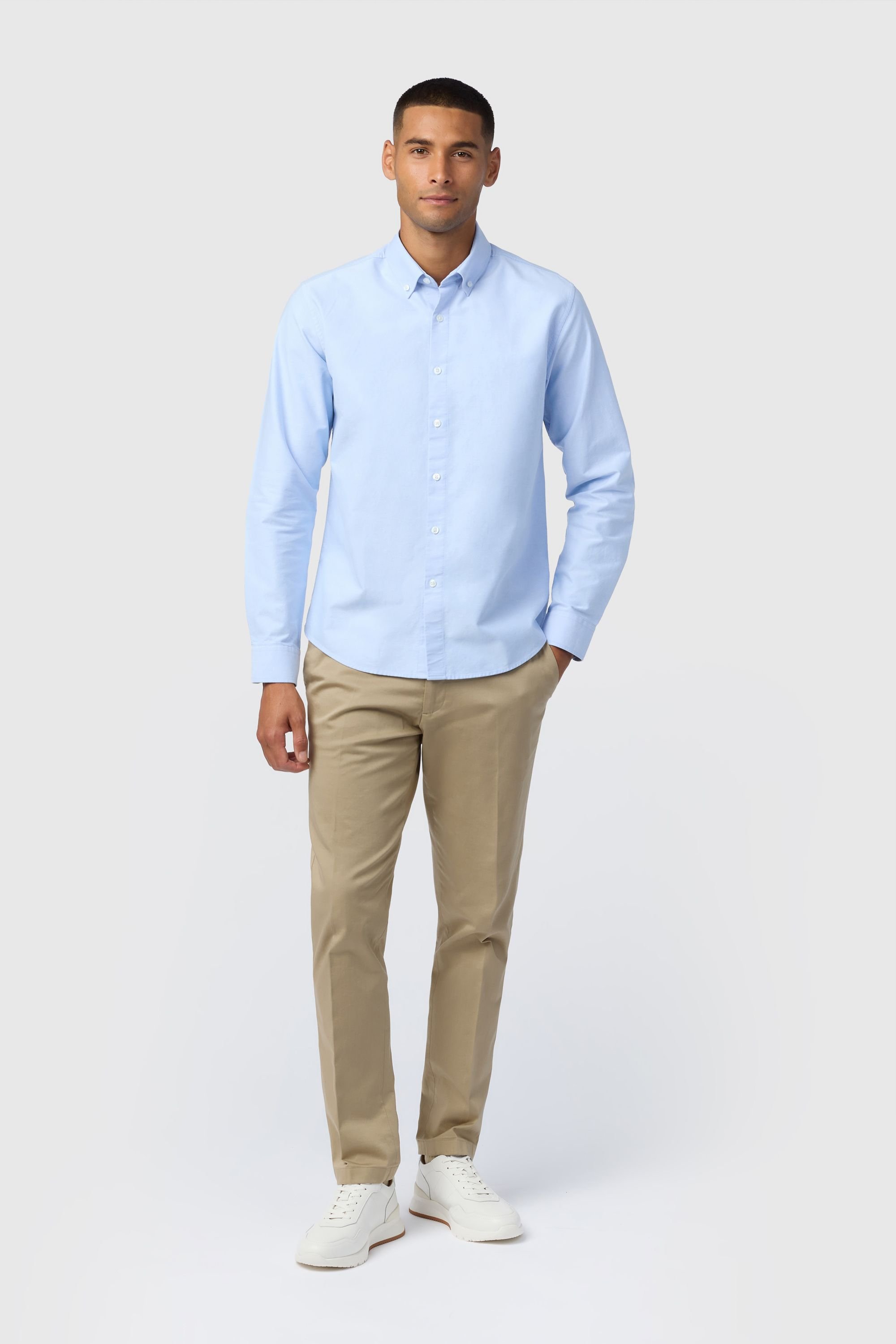 Melka Melka Men's Oxford Shirt in Blue - 2