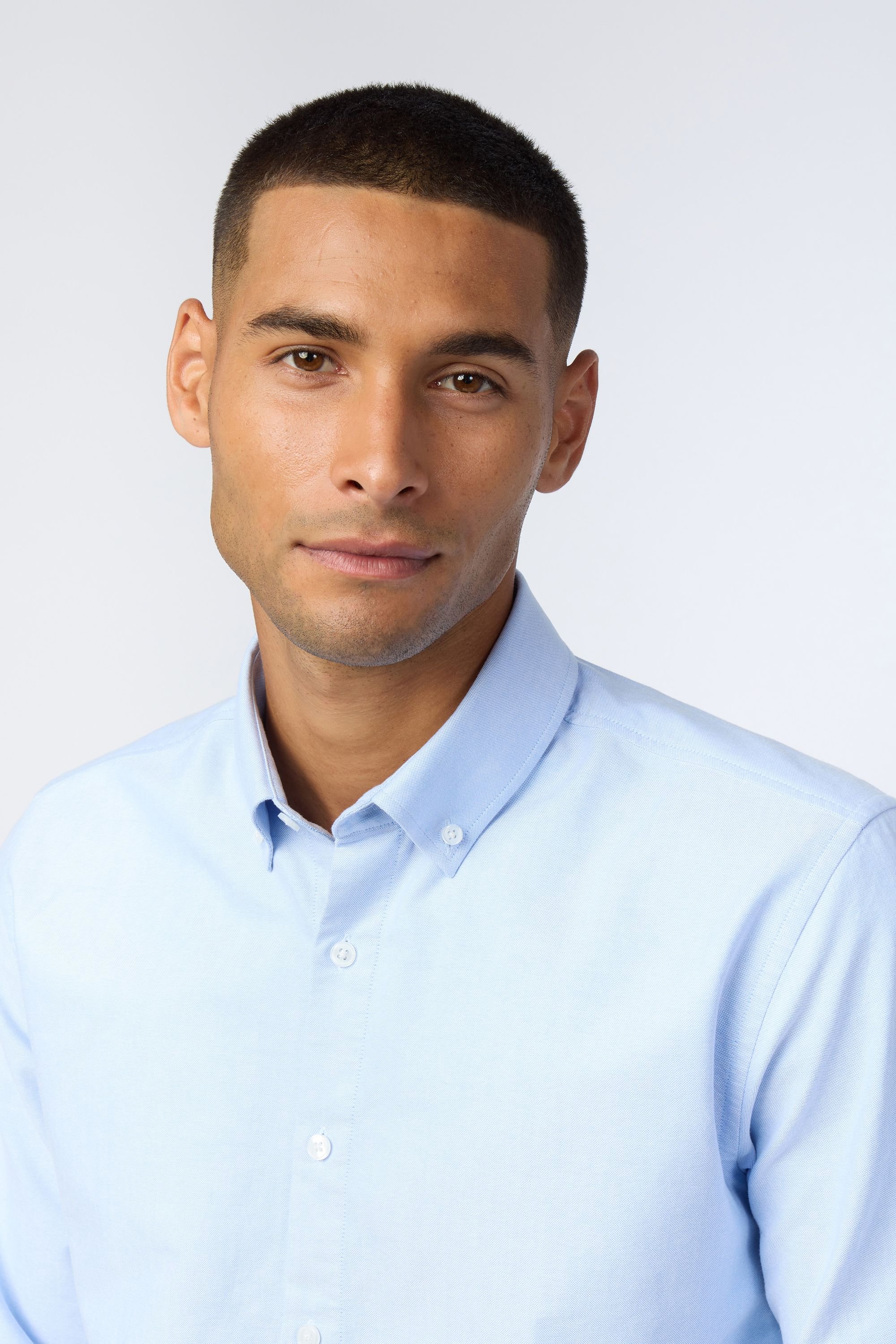 Melka Melka Men's Oxford Shirt in Blue - 3