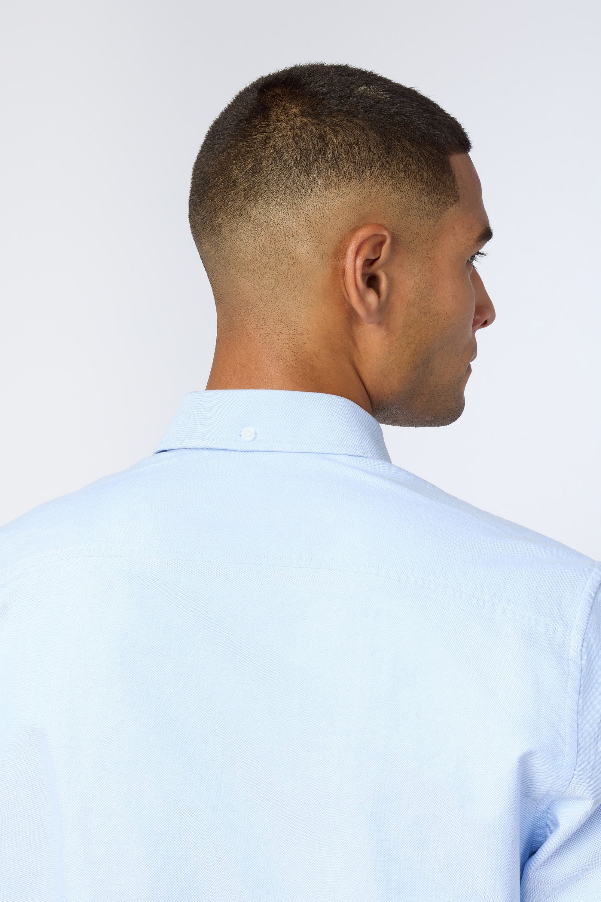 Melka Melka Men's Oxford Shirt in Blue - 4