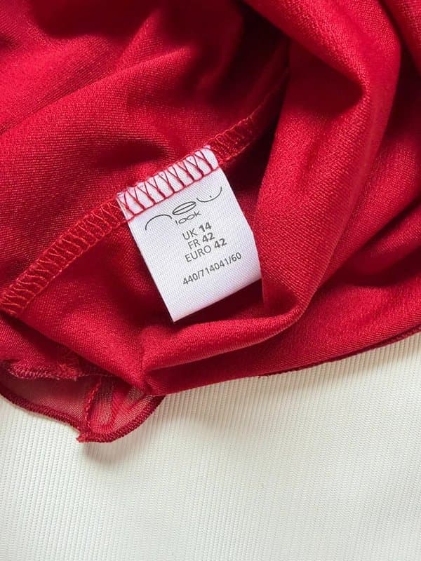 New Look stunning vintage y2k new look red embellished fairycore waterfall cami top