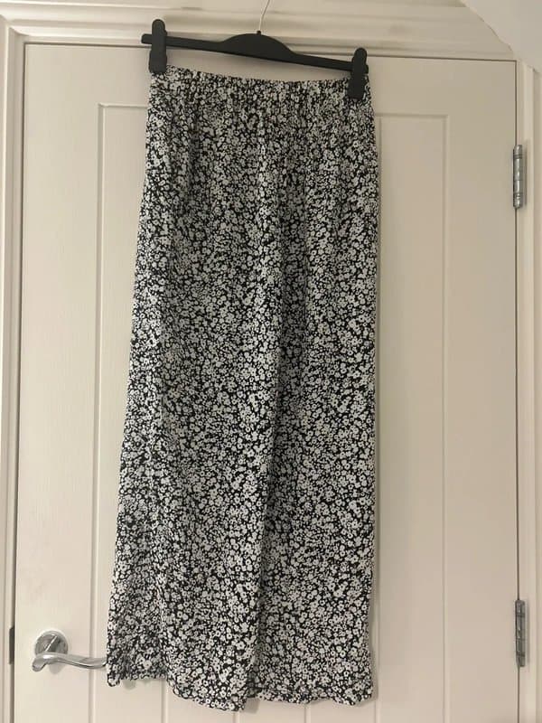 New Look black-and-white elasticated waist trousers