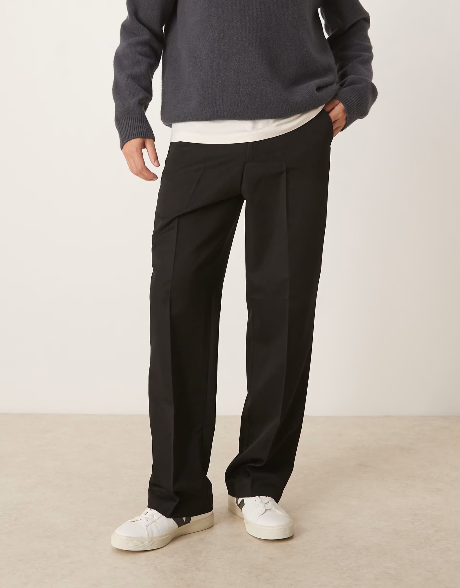 ASOS ASOS Black Wide Leg Trousers