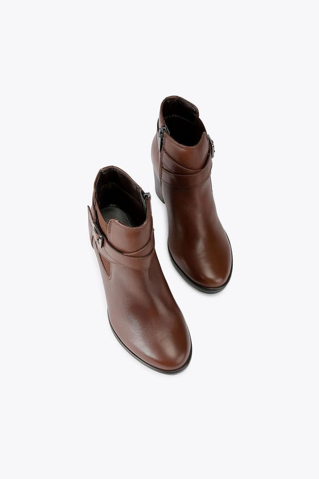 Carvela Carvela Women's 'Silver Ankle Wide Fit' Leather Boots in Brown - 2