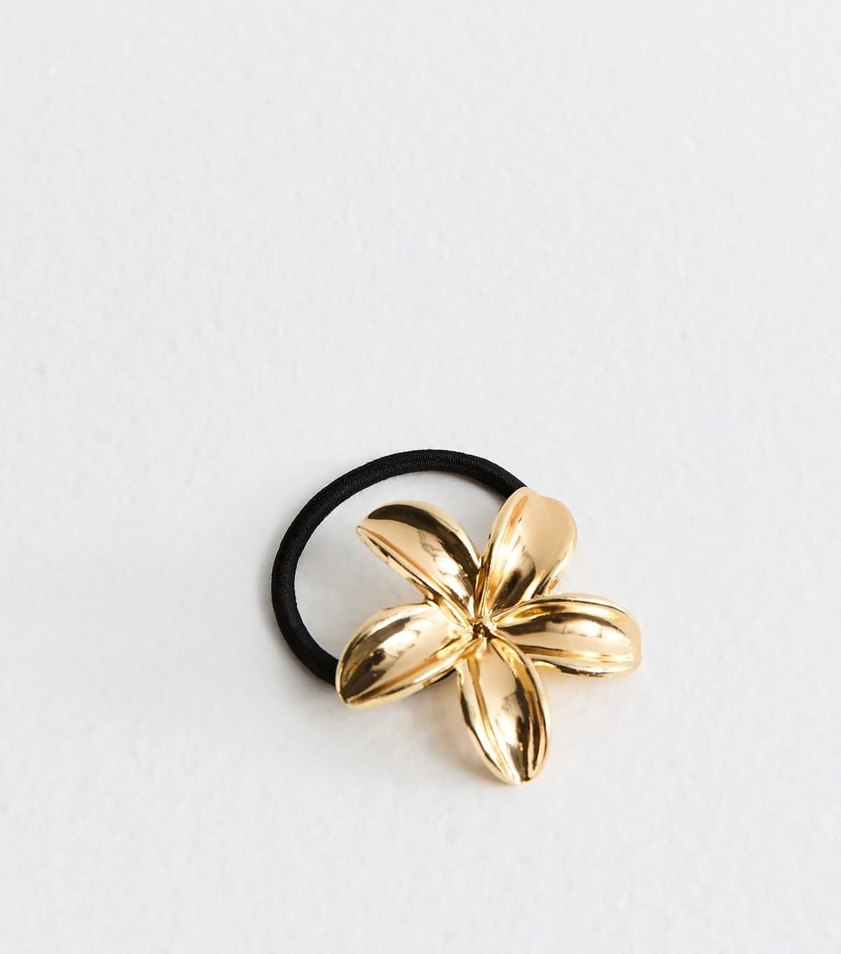 New Look New Look Gold Tone Tropical Flower Hair Tie