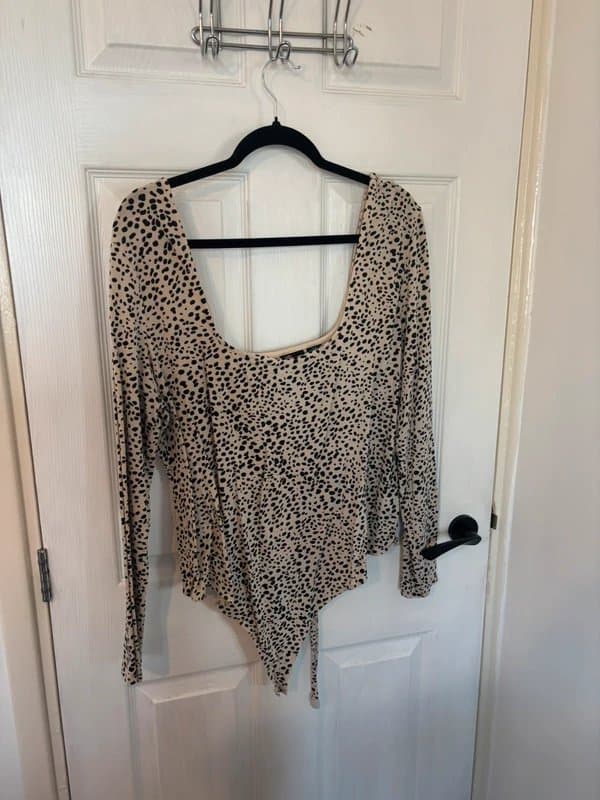ASOS Design Asos Dalmatian print bodysuit
