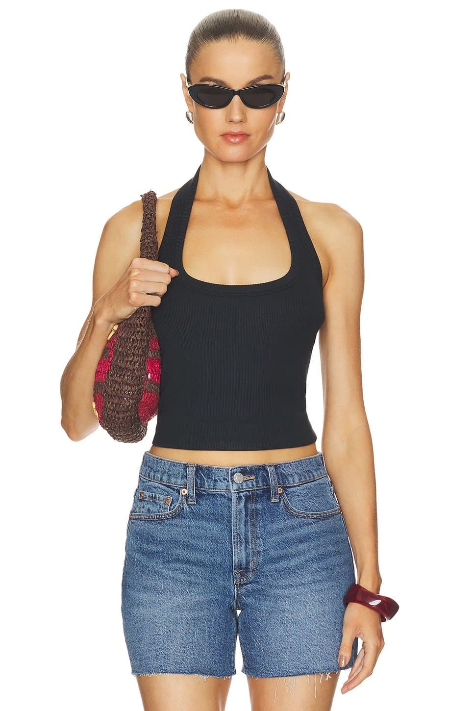 revolve Revolve Black Modal Halter Tank Top